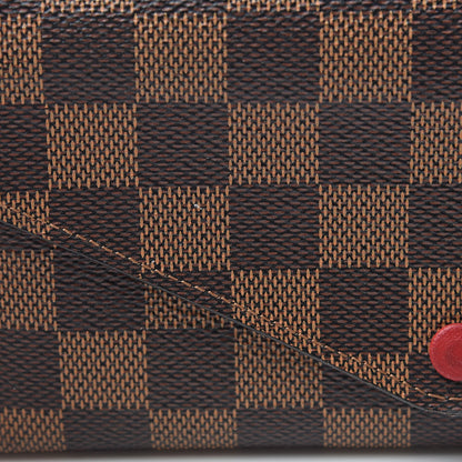 Louis Vuitton Damier Ebene Josephine Wallet Red 10 of 10
