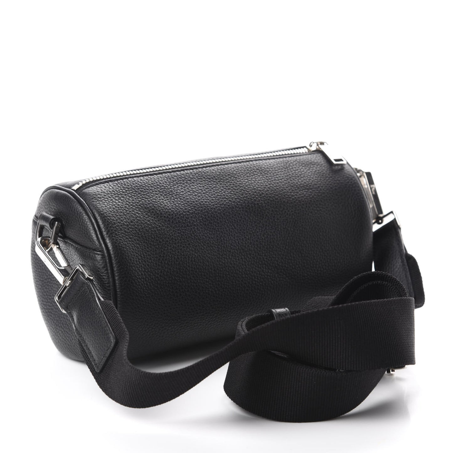 HOMME Grained Calfskin Mens Roller Pouch Black