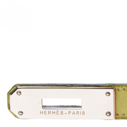 Hermes Ostrich Kelly Sellier 32 Vert Anis 26 of 34
