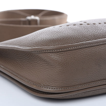 Hermes Taurillon Clemence Evelyne III PM Etoupe 9 of 15