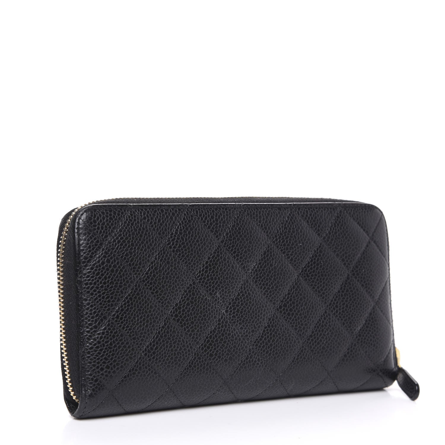 Chanel Caviar Quilted Large Gusset Zip Around Wallet Black 2 of 11