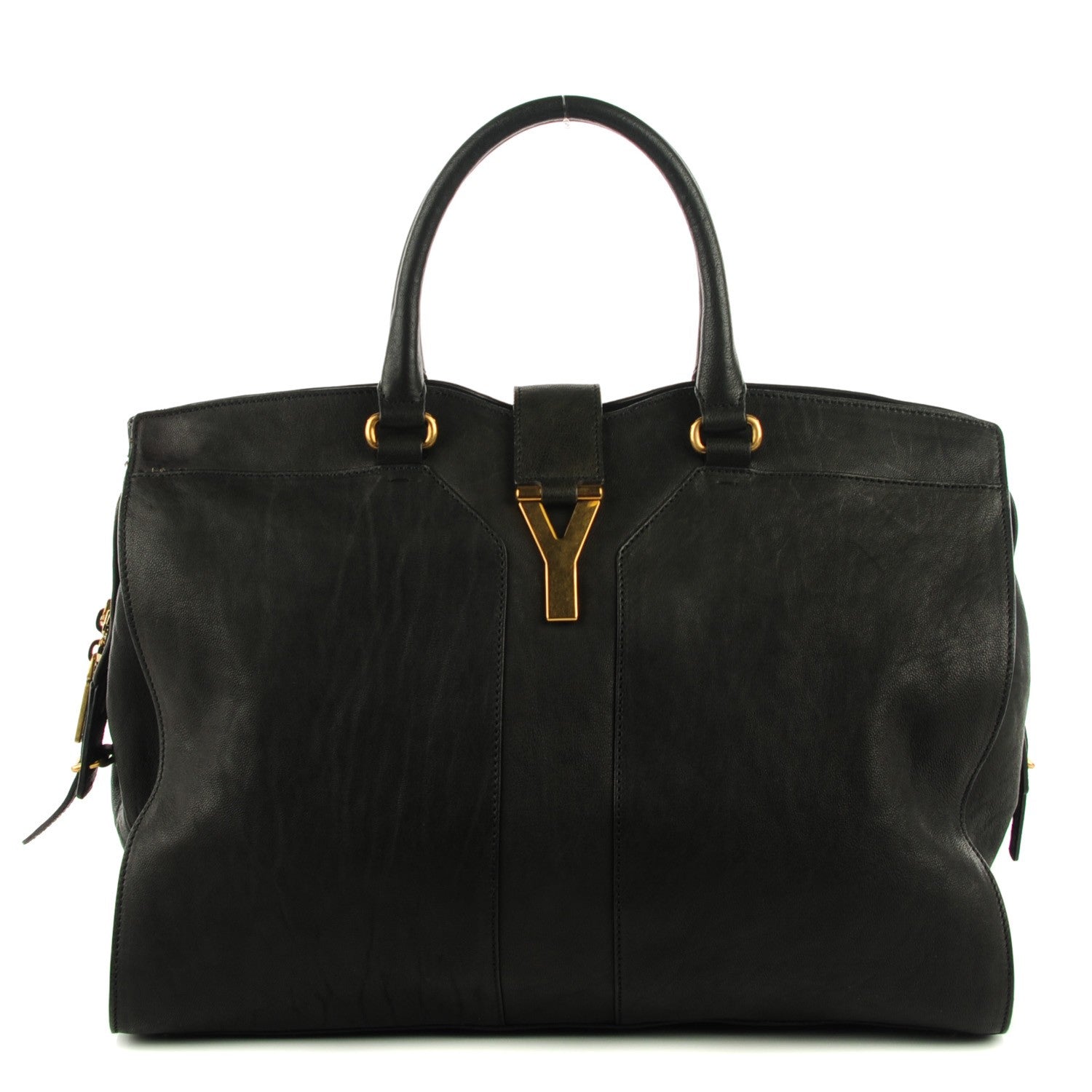 Saint Laurent Sheepskin Large Cabas ChYc Black 1 of 8