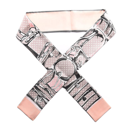 Louis Vuitton Silk Monogram Trunks Bandeau Rose Poudre 1 of 4