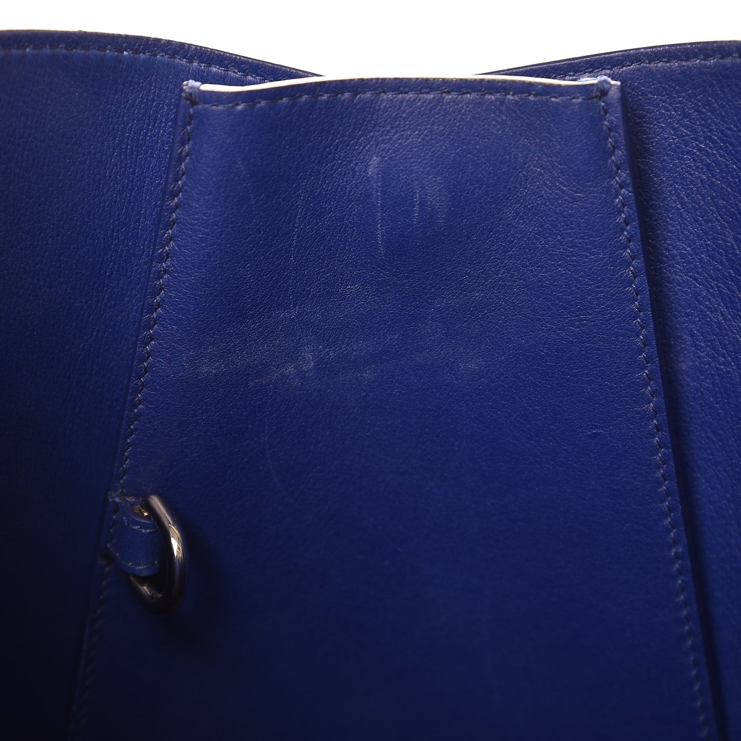 Calfskin Python Handle Large Addict Shopping Tote Blue