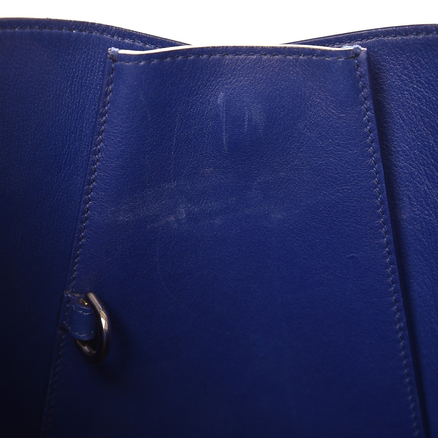 Christian Dior Calfskin Python Handle Large Addict Shopping Tote Blue 7 of 8