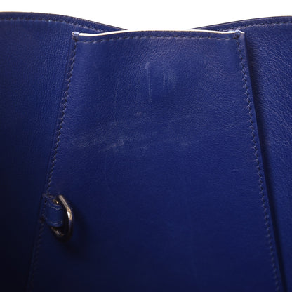 Christian Dior Calfskin Python Handle Large Addict Shopping Tote Blue 7 of 8