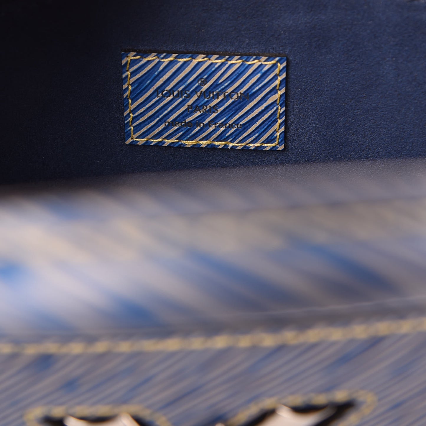 Epi Pins Twist Tote Denim Light