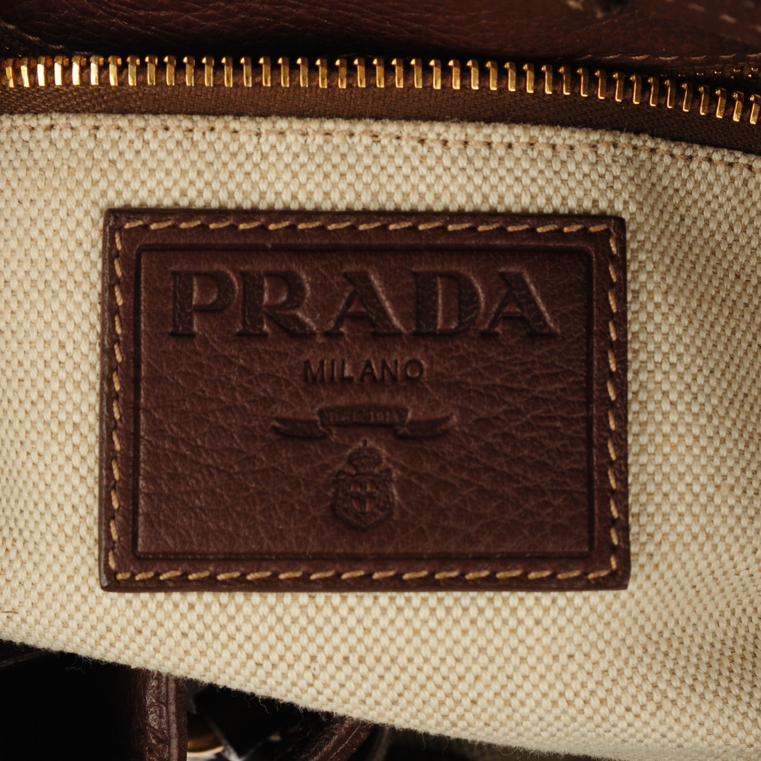 Prada Cervo Drawstring Shoulder Bag Bruciato 7 of 8