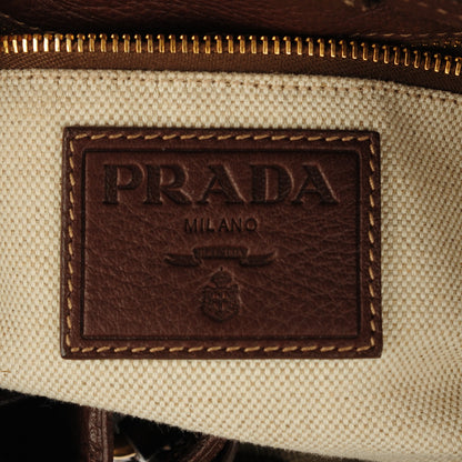 Prada Cervo Drawstring Shoulder Bag Bruciato 7 of 8