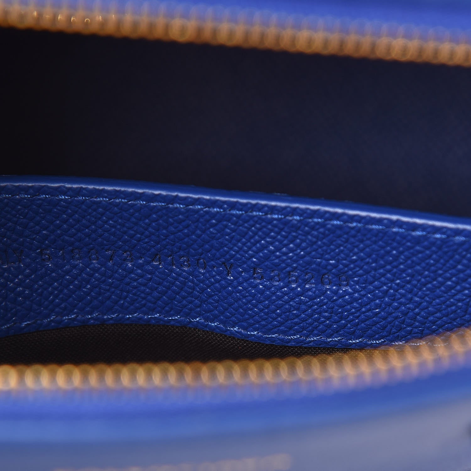 Balenciaga Signature Grained Calfskin Logo S Ville Top Handle Bag Bleu Roi White 11 of 11