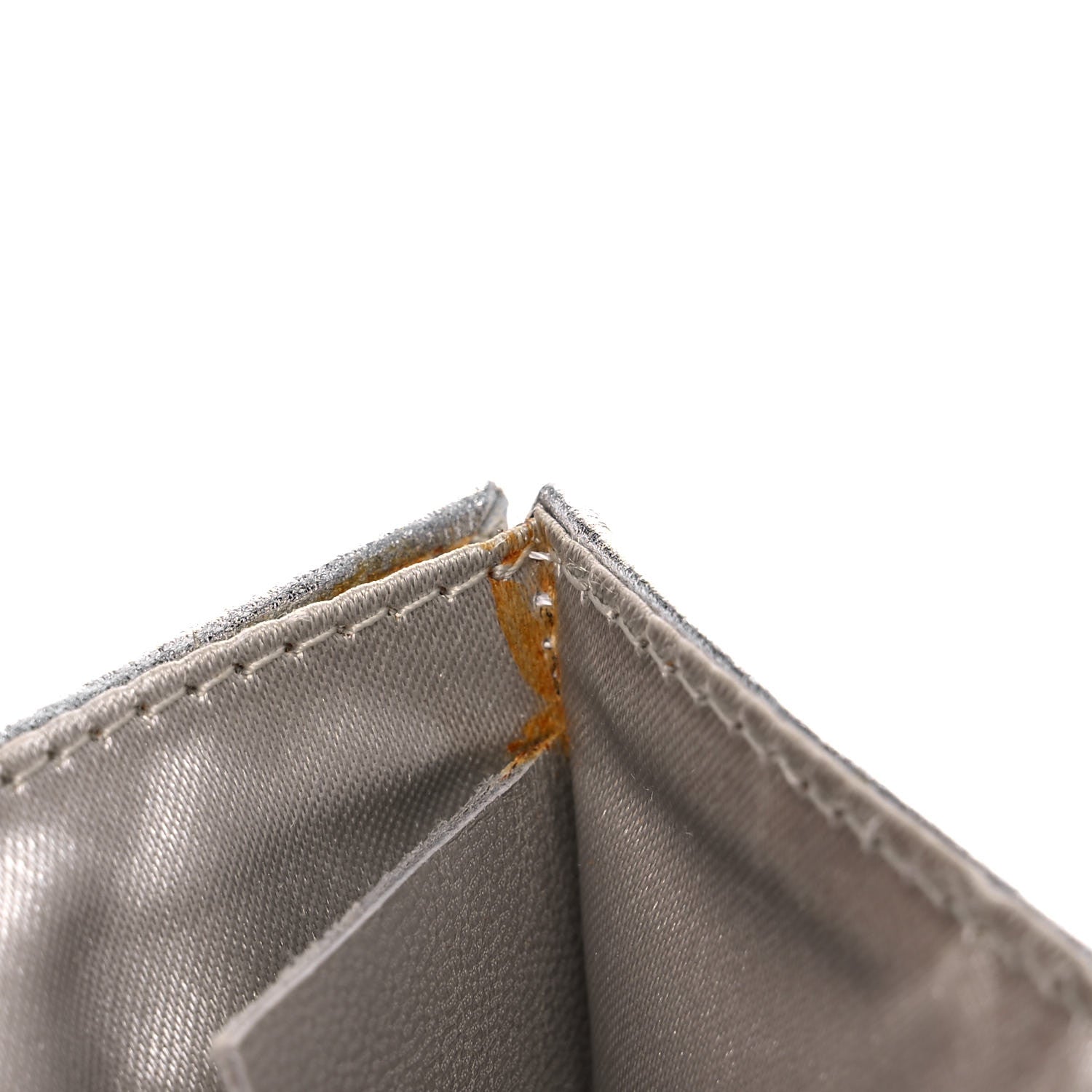 Chanel Metallic Lambskin Sac Pochette Argent 14 of 17
