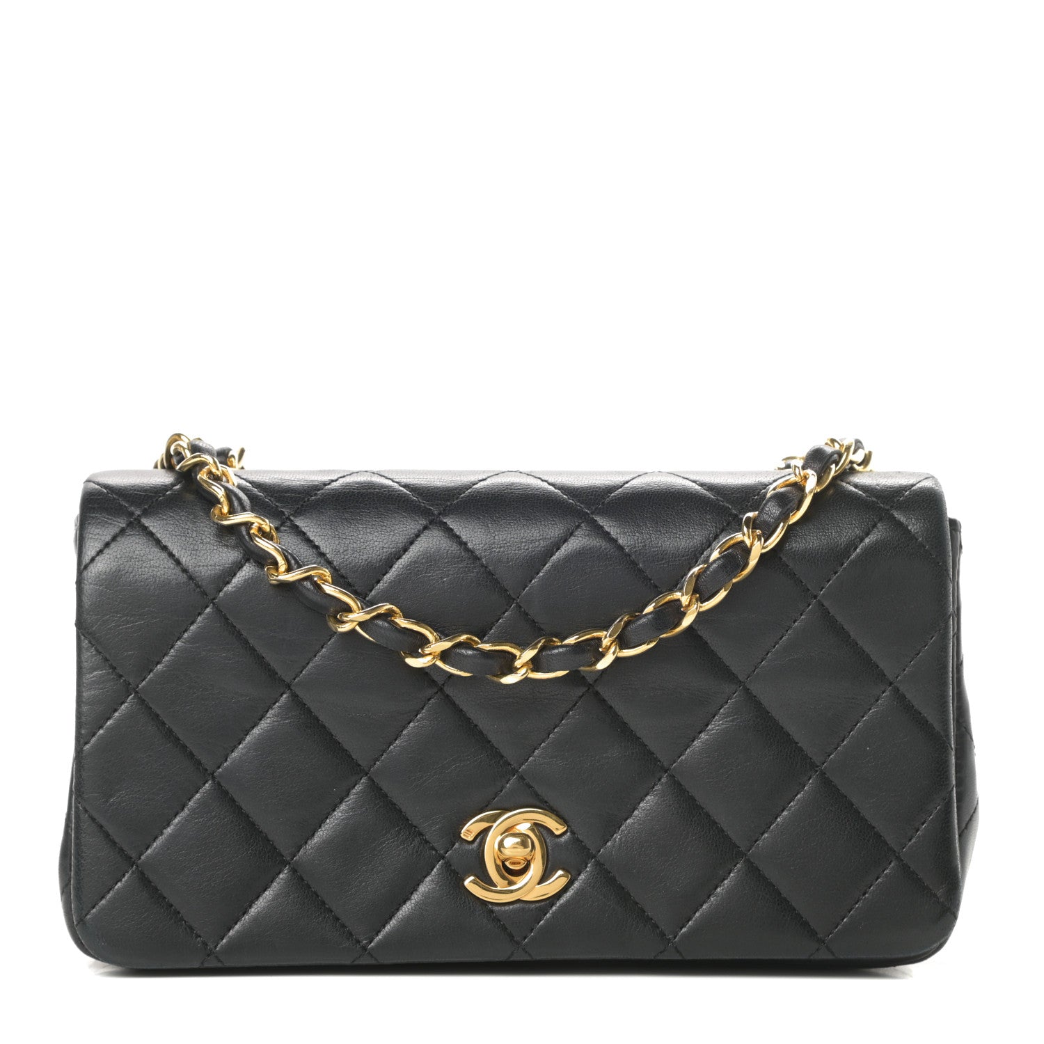 Chanel Lambskin Quilted Mini Flap Black 1 of 15