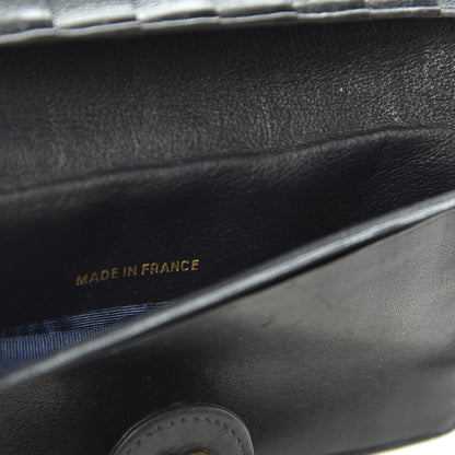Chanel Lambskin Diamond Stitched French Wallet Black 8 of 9