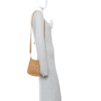 Hermes Taurillon Clemence Evelyne TPM Biscuit 2 of 12