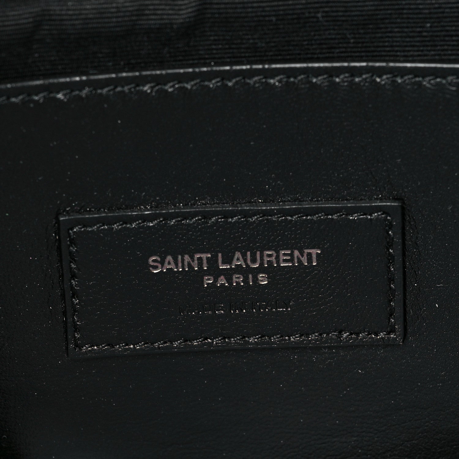 Saint Laurent Grain De Poudre Medium West Hollywood Monogram Fold-Over Black 6 of 9