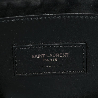 Saint Laurent Grain De Poudre Medium West Hollywood Monogram Fold-Over Black 6 of 9