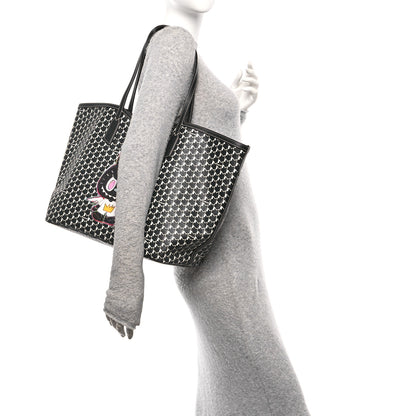 Moynat X KASING LUNG Calfskin Canvas M Labubu Tote GM Black 2 of 11