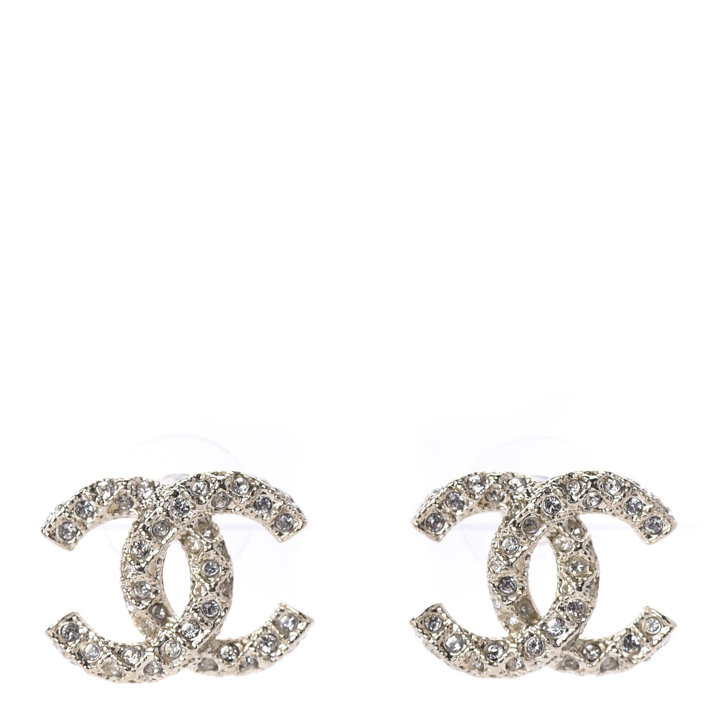 Crystal CC Earrings Gold