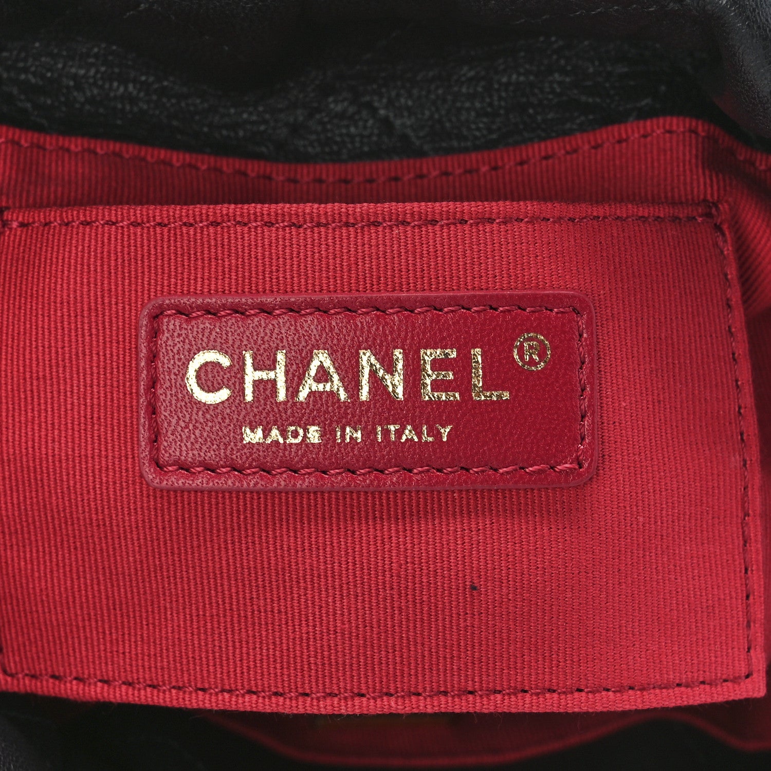 Chanel Lambskin Quilted My Perfect Chain Bucket Drawstring Bag Black 6 of 11