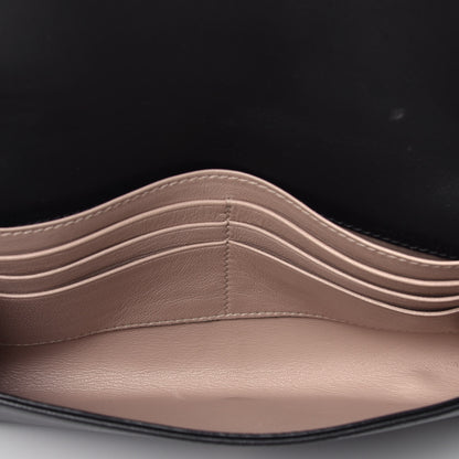 Chloe Lambskin Bow Wallet On Chain Black 5 of 9