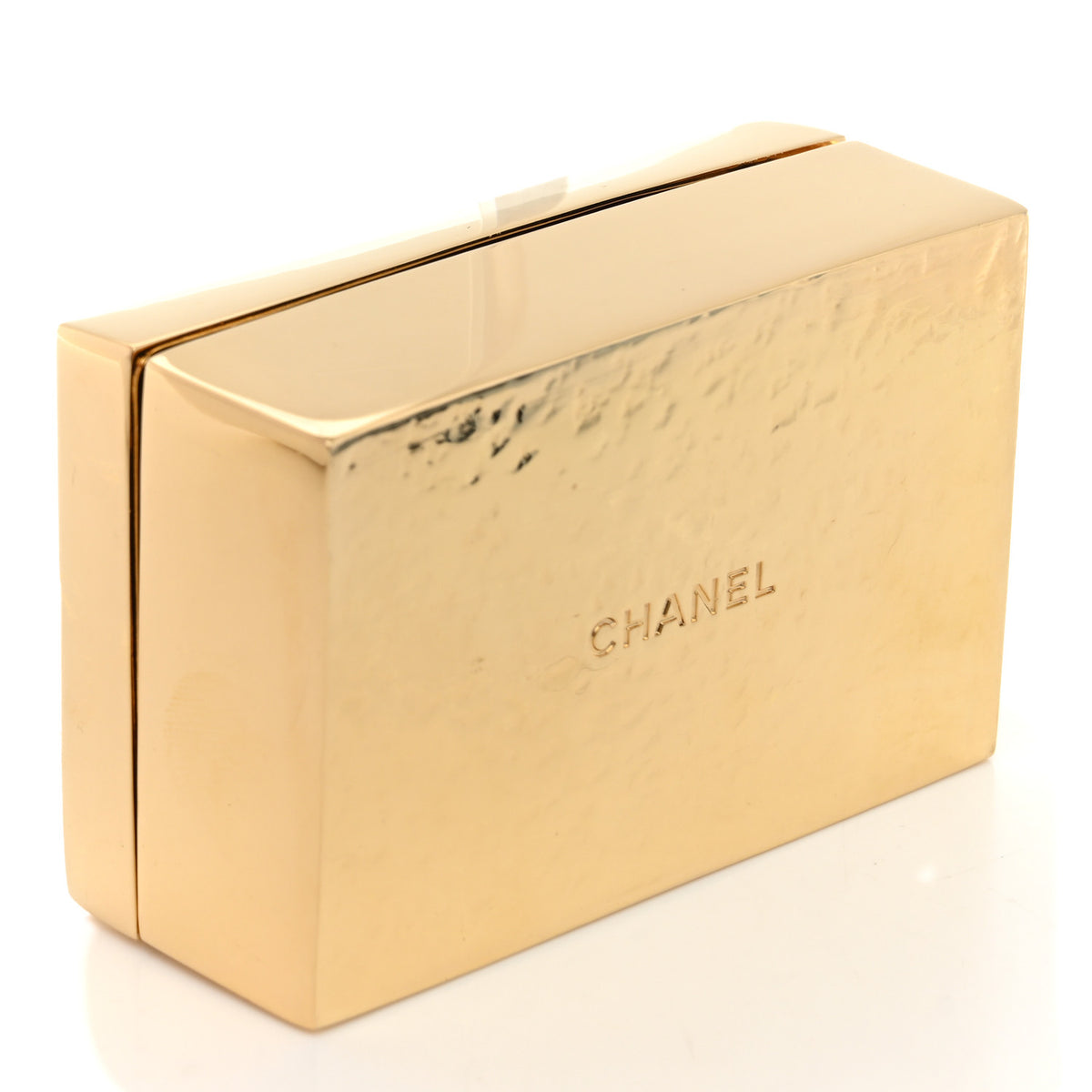 Metal Aimer Pour Vivre Jewelry Box Gold
