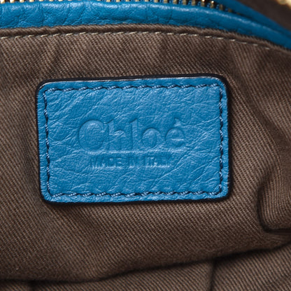 Chloe Calfskin Large Marcie Satchel Laguna Blue 6 of 10