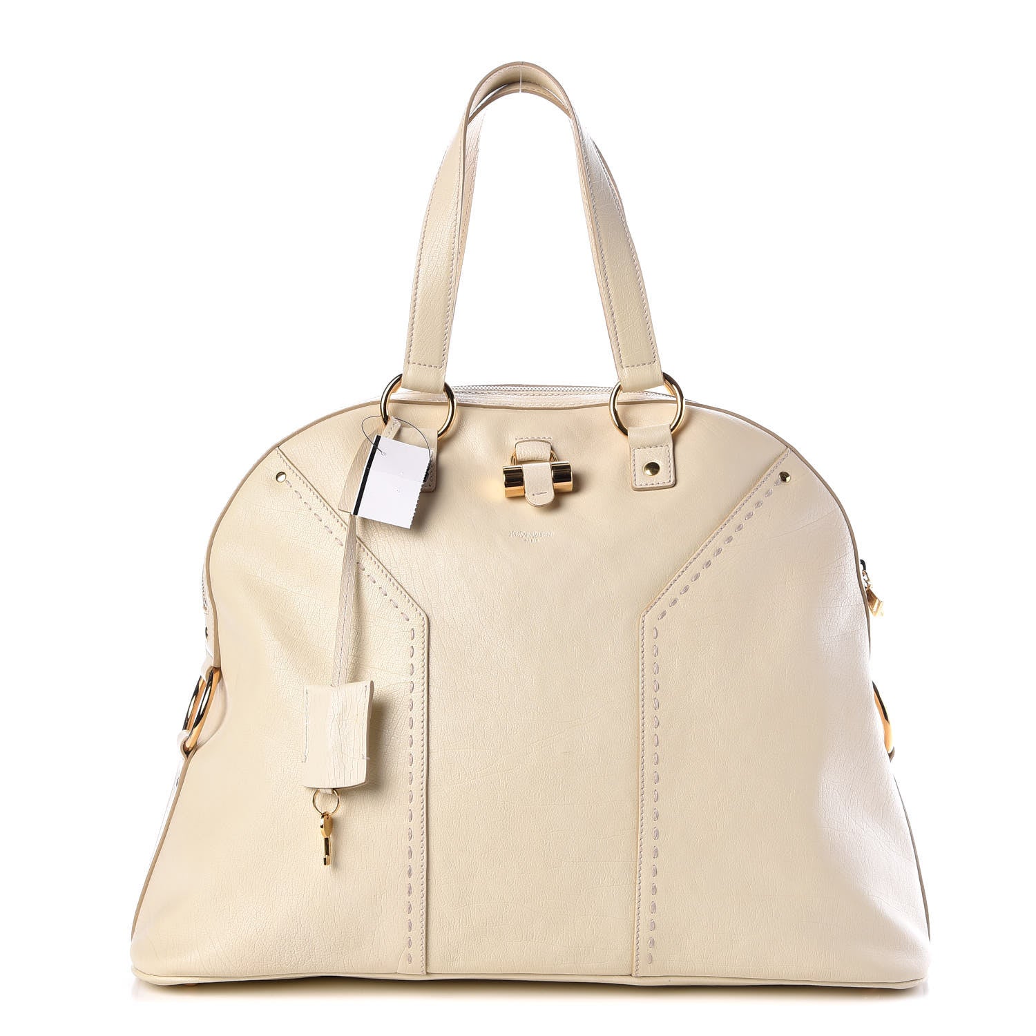 Saint Laurent Calfskin Oversized Muse Ivory 1 of 10