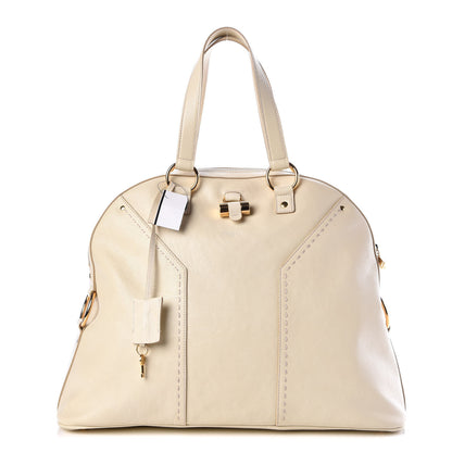 Saint Laurent Calfskin Oversized Muse Ivory 1 of 10