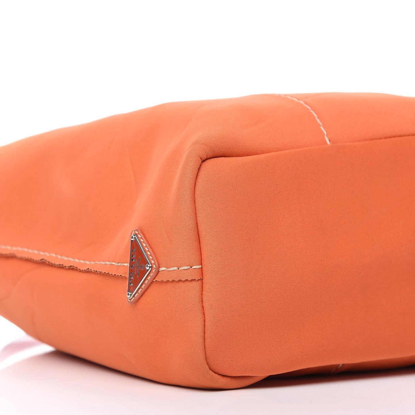 Neoprene Logo Shopping Tote Orange
