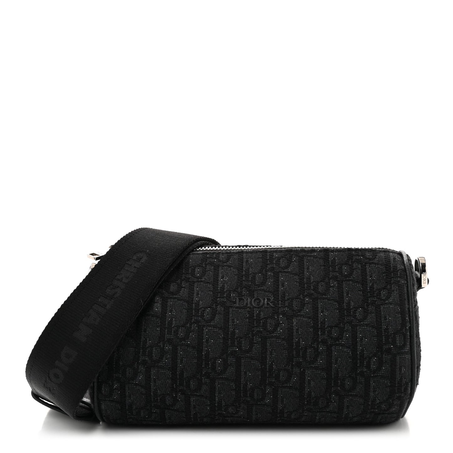 Oblique Roller Messenger Bag Black