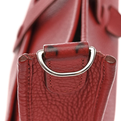 Hermes Taurillon Clemence Evelyne III PM Rouge Garance 13 of 13