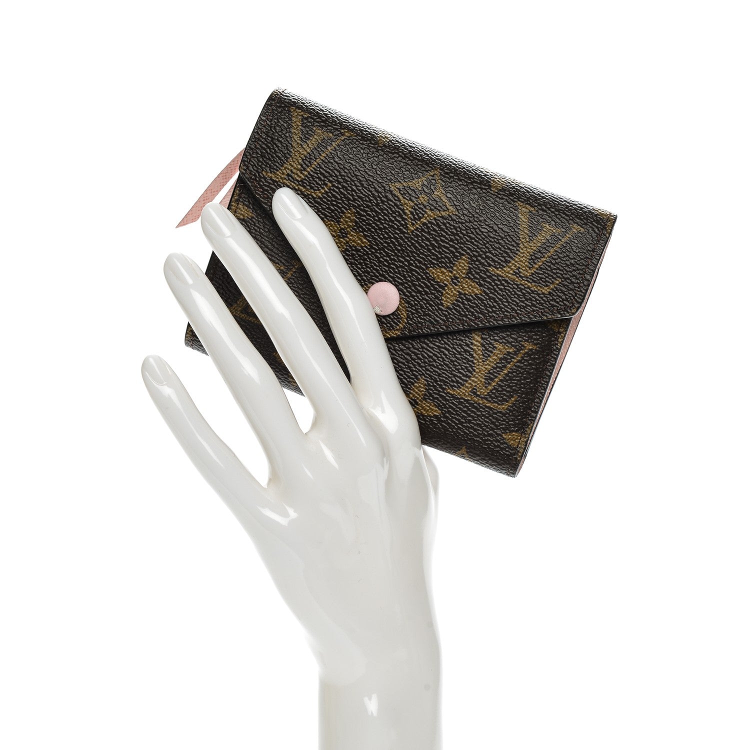 Louis Vuitton Monogram Victorine Wallet Rose Ballerine 2 of 8