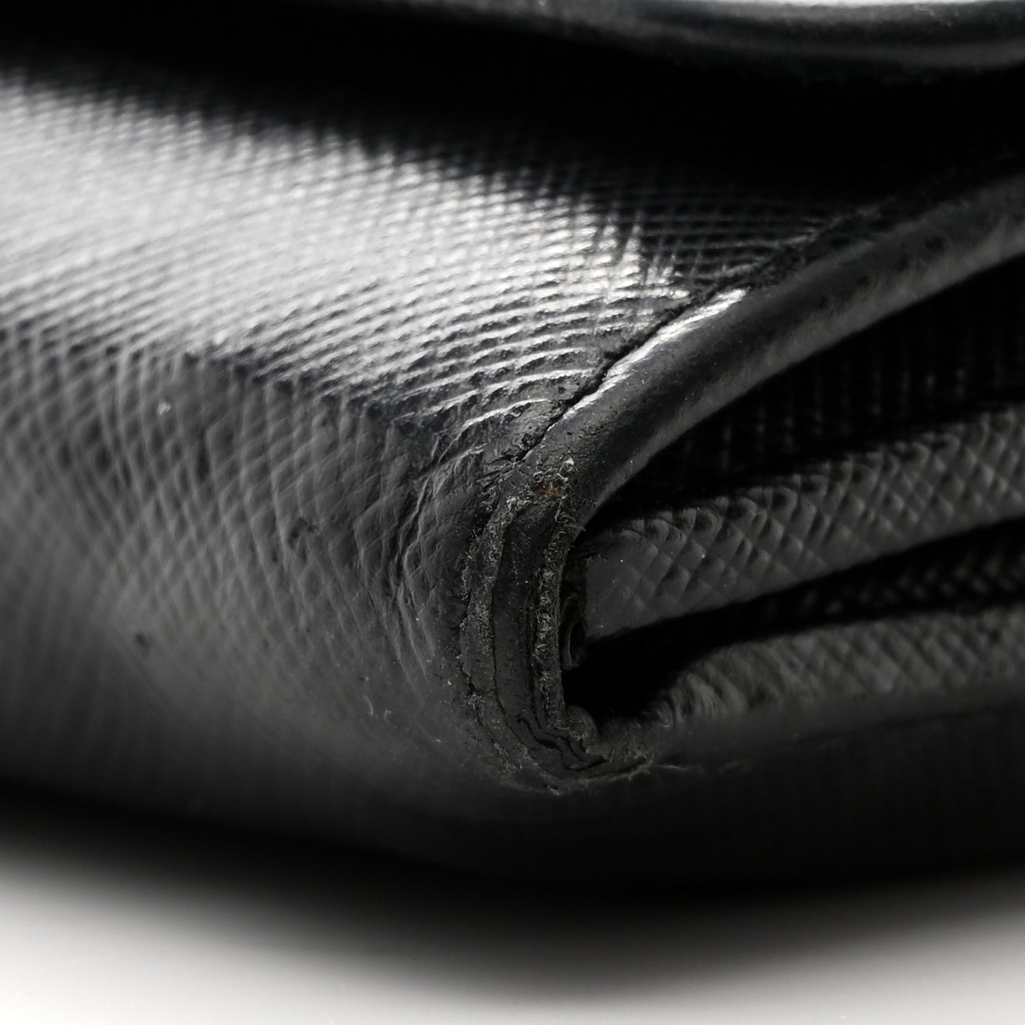Saffiano Bi-Color Wallet On Chain Black Fuoco