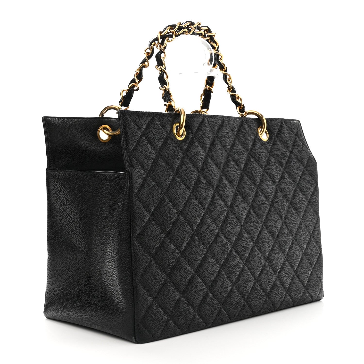 Chanel Caviar Quilted Grand Timeless Tote GTT Black 2 of 10