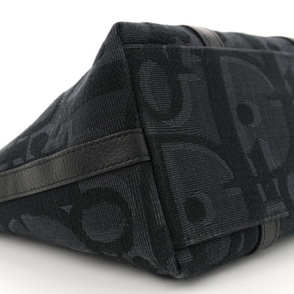 Christian Dior Maxi Oblique Jacquard Weekender 25 Black 9 of 11