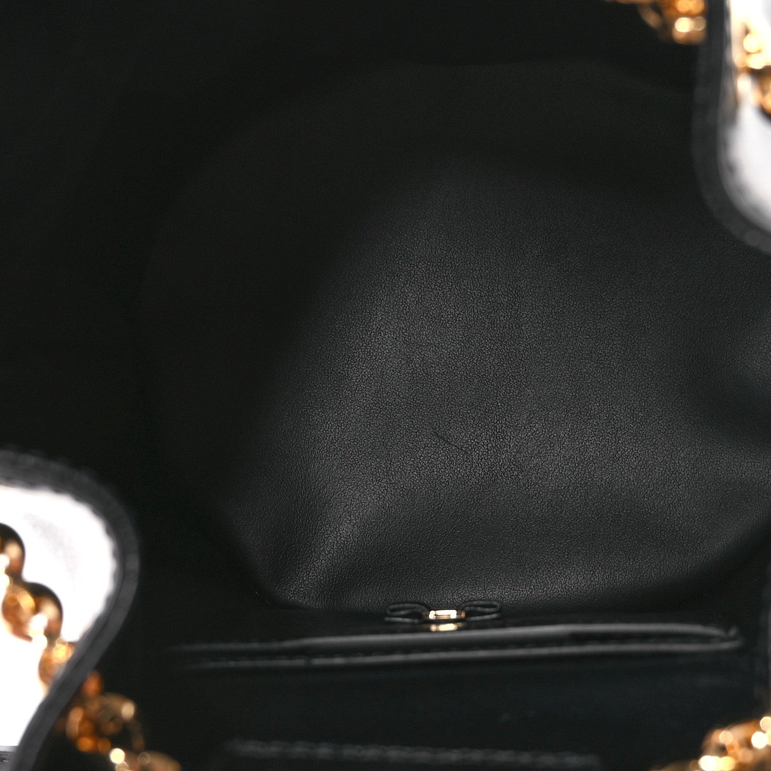 Salvatore Ferragamo Calfskin Vara Bow Bucket Bag Black 5 of 10