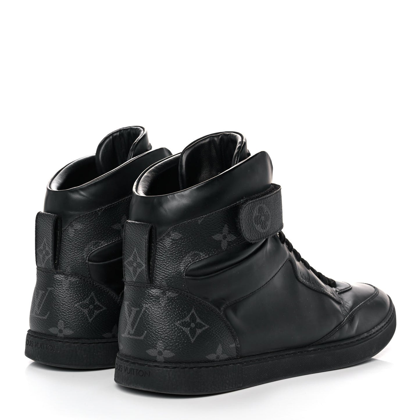 Monogram Eclipse Mens Passenger High Top Sneaker Boots 8 Black