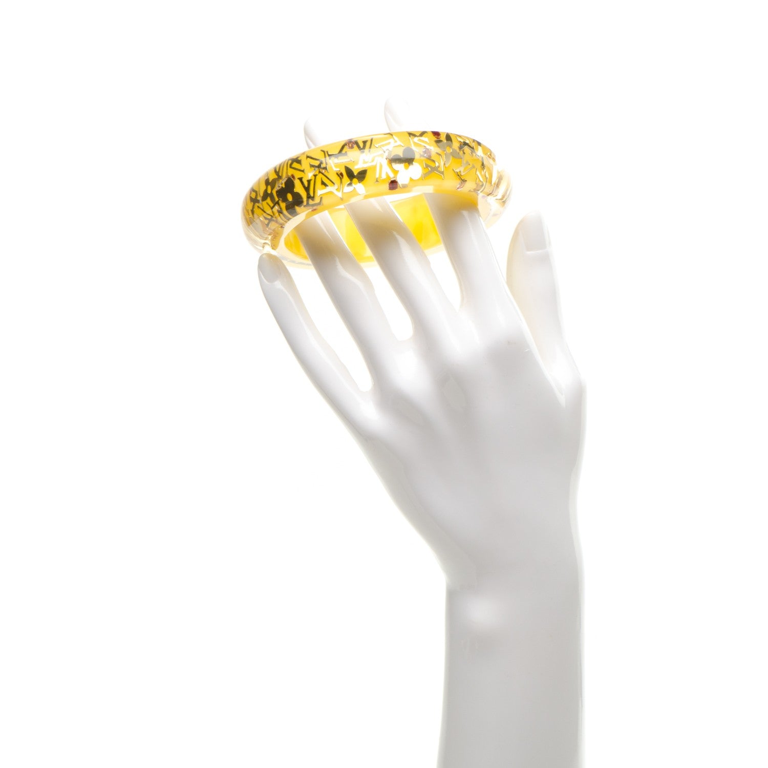 Louis Vuitton Resin Swarovski Medium Inclusion Bracelet GM Yellow 2 of 2