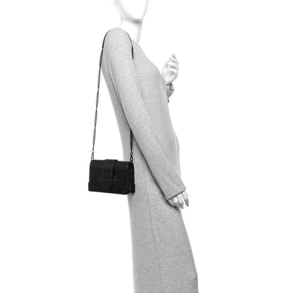Prada City Calfskin Saffiano Cahier Bag Black 2 of 9