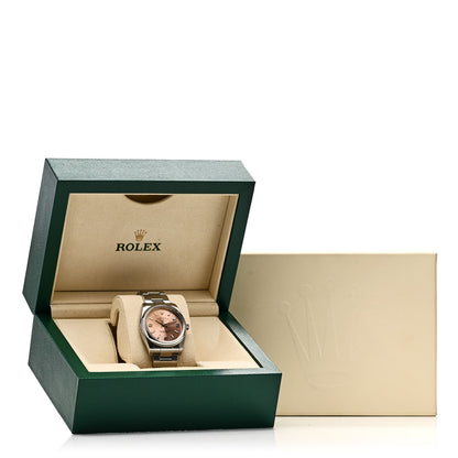 Rolex Stainless Steel 34mm Air-King Oyster Perpetual Precision Watch Pink 114200 5 of 5