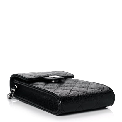 Chanel Caviar Quilted Classic Phone Holder Black 4 of 12
