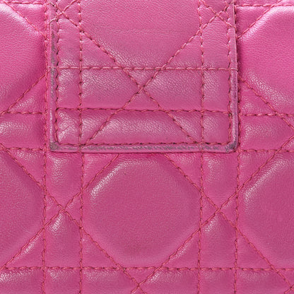 Christian Dior Lambskin Cannage New Lock Pouch Rose Sorbet 12 of 15