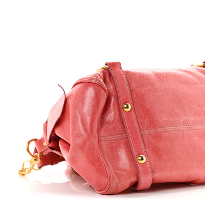 Miu Miu Vitello Lux Mini Bow Bag Rosa 8 of 10