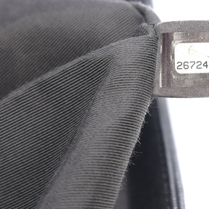 Chanel Metallic Caviar Quilted New Medium Boy Flap Grey 6 of 9