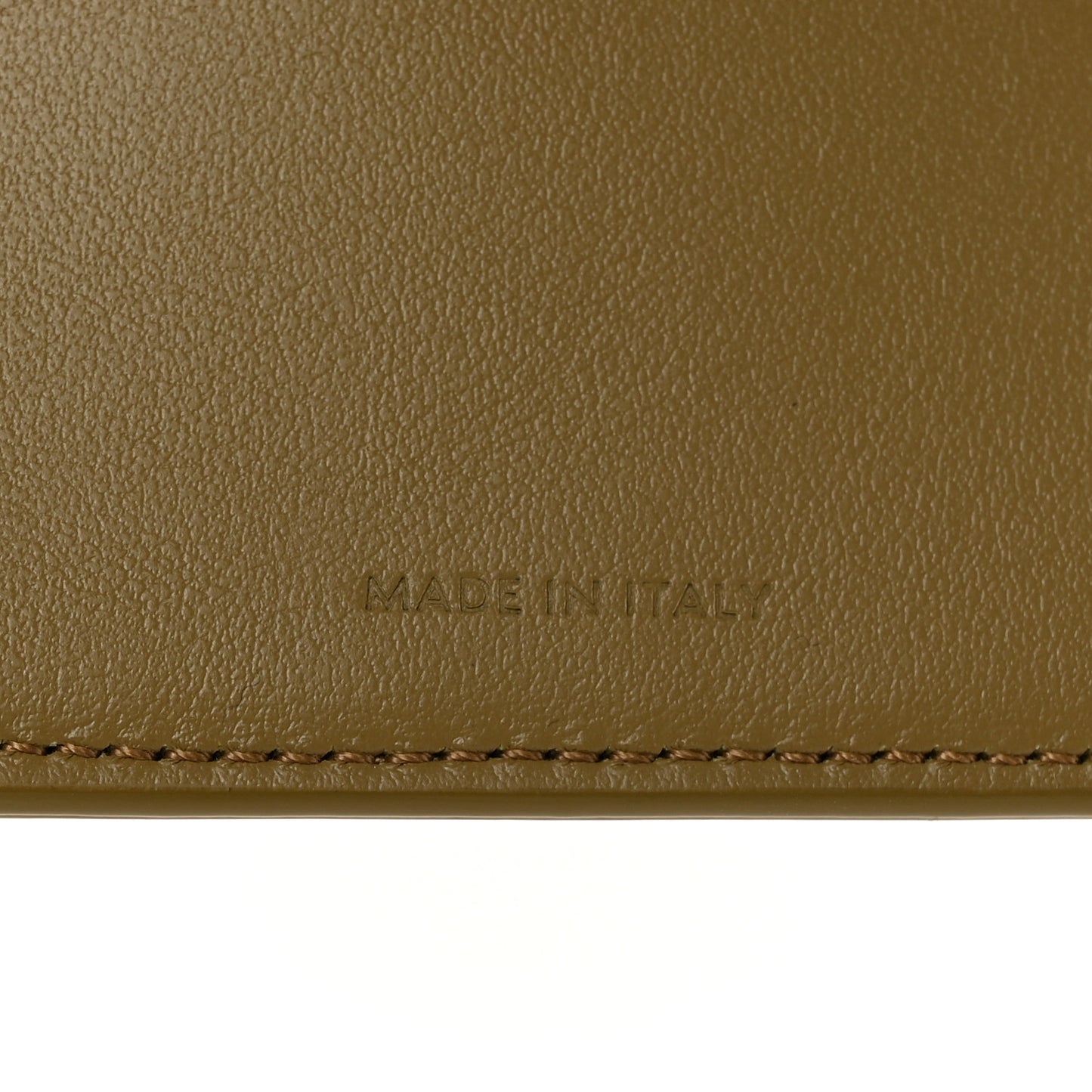 Shiny Smooth Lambskin Small Triomphe Wallet Olive