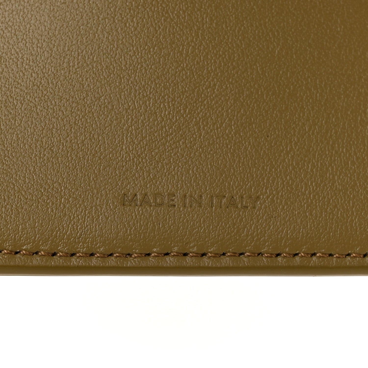 Celine Shiny Smooth Lambskin Small Triomphe Wallet Olive 7 of 8