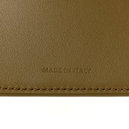 Celine Shiny Smooth Lambskin Small Triomphe Wallet Olive 7 of 8