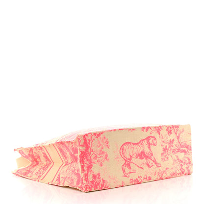 Christian Dior Straw Dioriviera Tote Pink 4 of 8