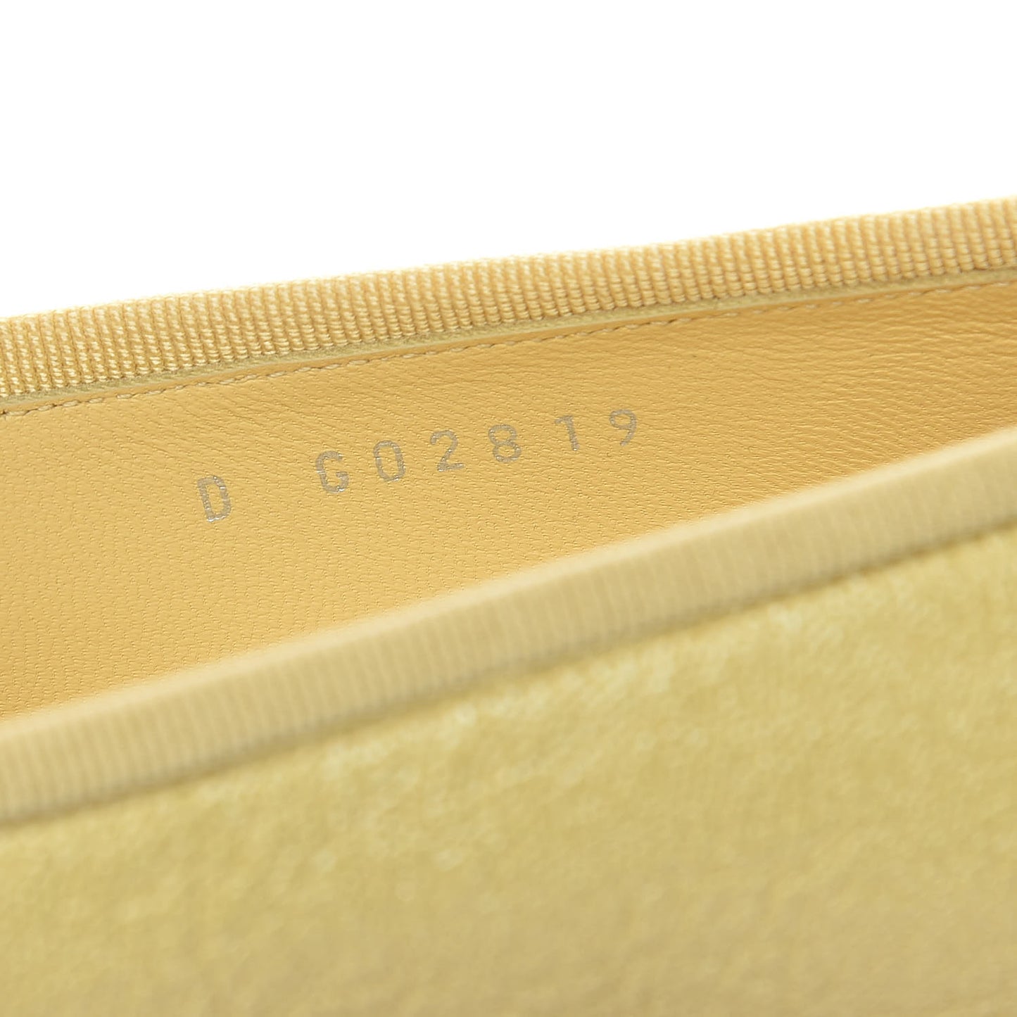 Iridescent Caviar CC Cap Toe Ballerina Flats 37.5 Yellow