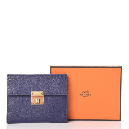 Hermes Chevre Mysore Mini Clic Card Holder Bleu Encre 8 of 8